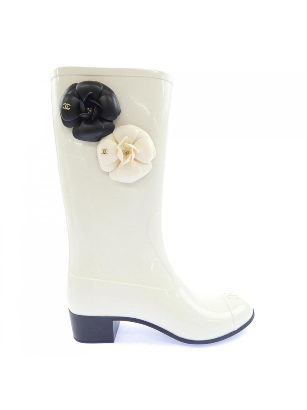 Chanel Rain Boots White